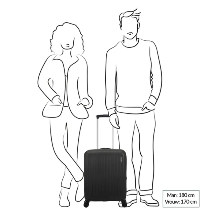 American Tourister Rejoy Spinner 55/20 TSA azure blue