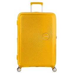 American Tourister Soundbox Spinner 77 Expandable golden yellow