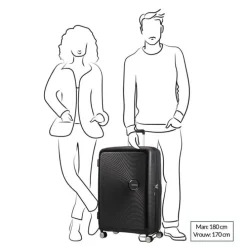 American Tourister Soundbox Spinner 77 Expandable golden yellow