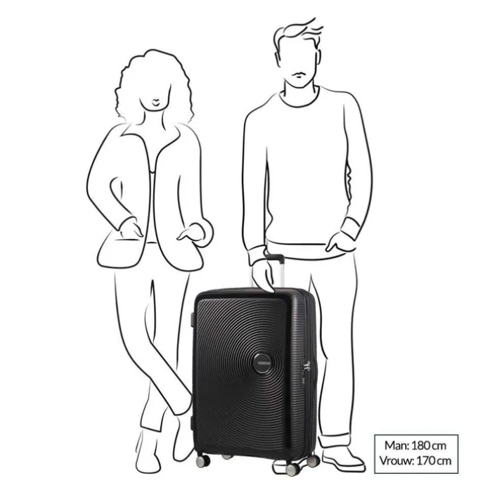 American Tourister Soundbox Spinner 77 Expandable golden yellow