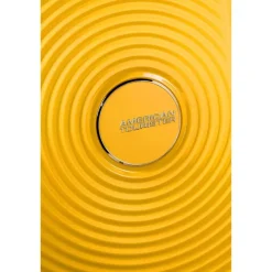 American Tourister Soundbox Spinner 77 Expandable golden yellow