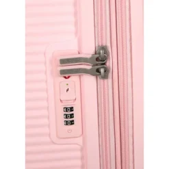 American Tourister Soundbox Spinner 77/28 TSA Expandable pastel pink