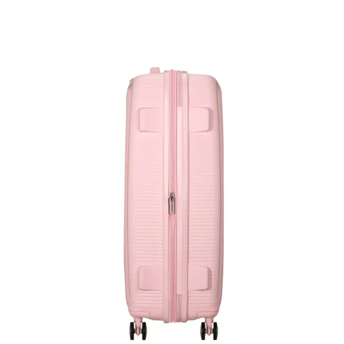 American Tourister Soundbox Spinner 77/28 TSA Expandable pastel pink