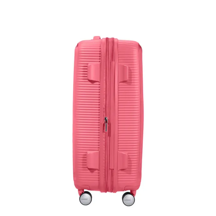American Tourister Soundbox Spinner 67 Expandable sun kissed coral