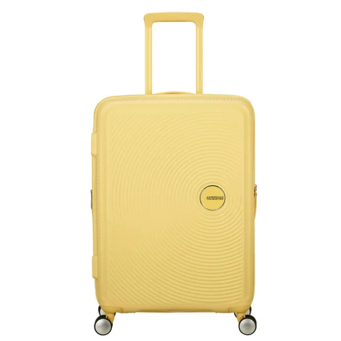 American Tourister Soundbox Spinner 67/24 TSA Expandable pastel yellow
