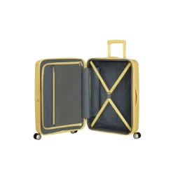 American Tourister Soundbox Spinner 67/24 TSA Expandable pastel yellow
