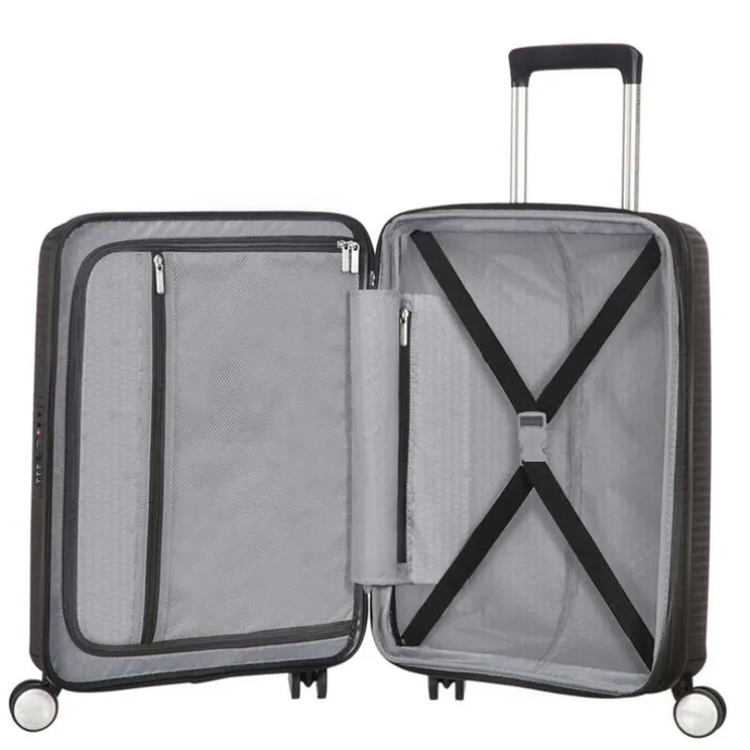 American Tourister Soundbox Spinner 55 Expandable bass black
