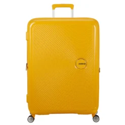 American Tourister Soundbox Spinner 80/30 TSA Expandable golden yellow