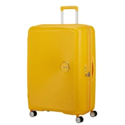 American Tourister Soundbox Spinner 80/30 TSA Expandable golden yellow