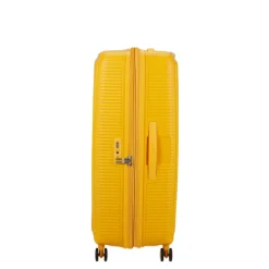 American Tourister Soundbox Spinner 80/30 TSA Expandable golden yellow