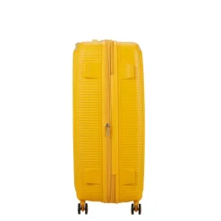 American Tourister Soundbox Spinner 80/30 TSA Expandable golden yellow