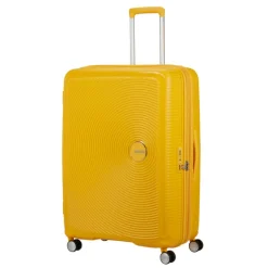 American Tourister Soundbox Spinner 80/30 TSA Expandable golden yellow