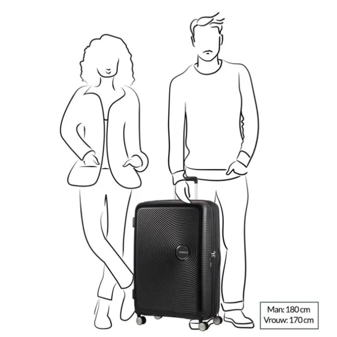 American Tourister Soundbox Spinner 77 Expandable stone blue