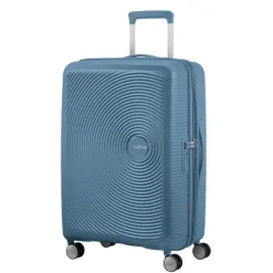 American Tourister Soundbox Spinner 77 Expandable stone blue