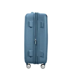 American Tourister Soundbox Spinner 77 Expandable stone blue