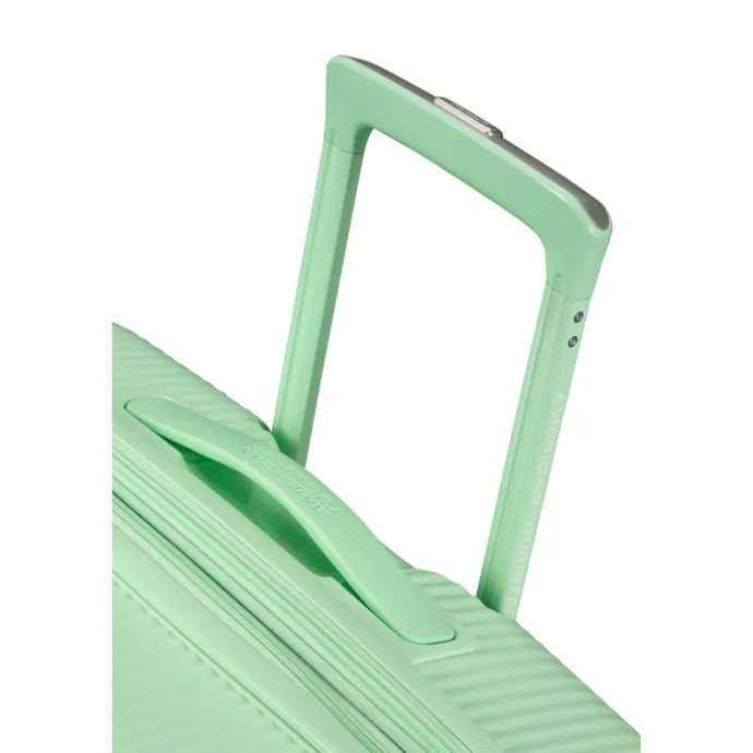 American Tourister Soundbox Spinner 77/28 TSA Expandable pastel green