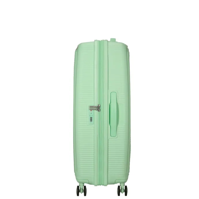 American Tourister Soundbox Spinner 77/28 TSA Expandable pastel green