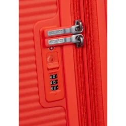 American Tourister Soundbox Spinner 67/24 TSA Expandable neon orange