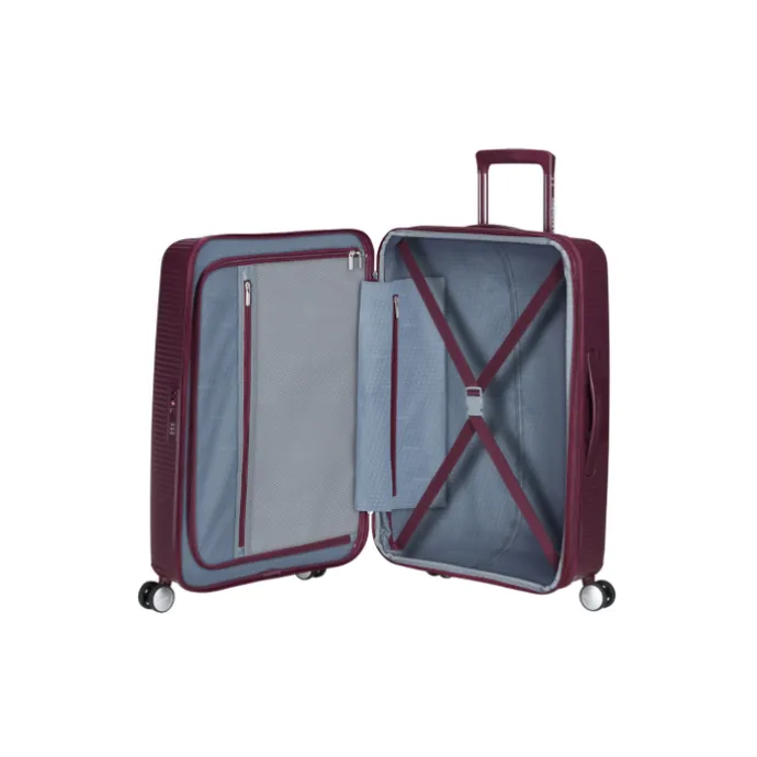 American Tourister Soundbox Spinner 67/24 TSA Expandable wild cherry