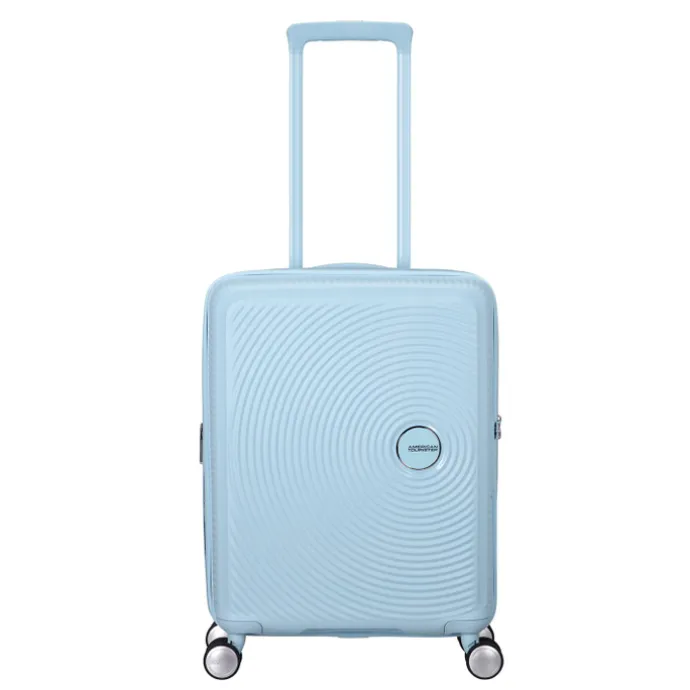 American Tourister Soundbox Spinner 55/20 TSA Expandable pastel blue