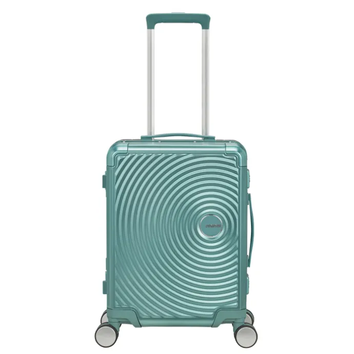 American Tourister Soundbox Aluminium Spinner 55 Expandable dusty turquoise