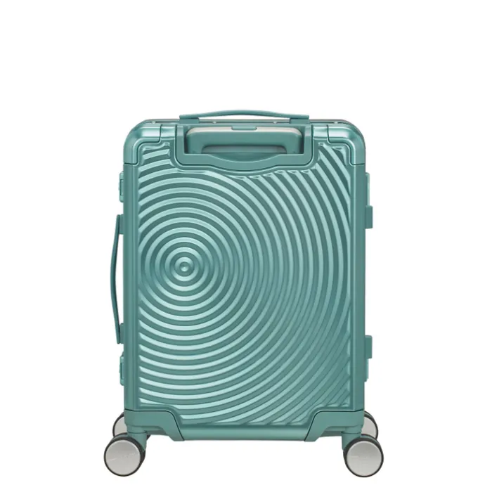 American Tourister Soundbox Aluminium Spinner 55 Expandable dusty turquoise