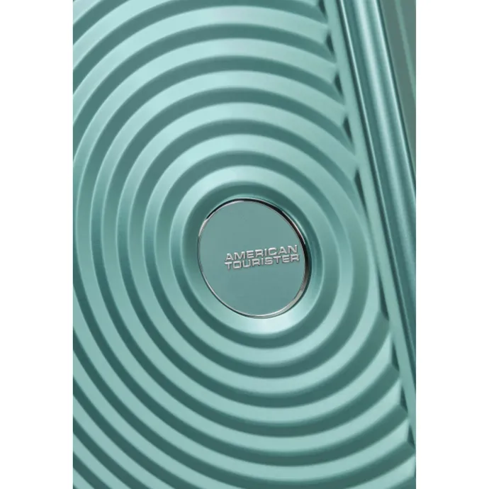 American Tourister Soundbox Aluminium Spinner 55 Expandable dusty turquoise