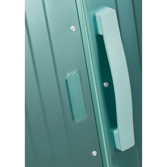 American Tourister Soundbox Aluminium Spinner 55 Expandable dusty turquoise