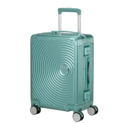 American Tourister Soundbox Aluminium Spinner 55 Expandable dusty turquoise