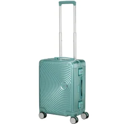 American Tourister Soundbox Aluminium Spinner 55 Expandable dusty turquoise