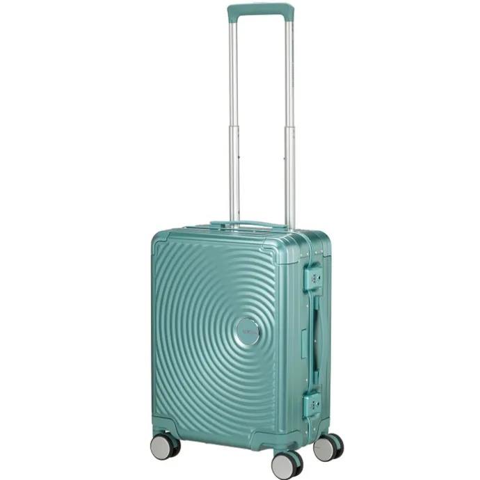 American Tourister Soundbox Aluminium Spinner 55 Expandable dusty turquoise