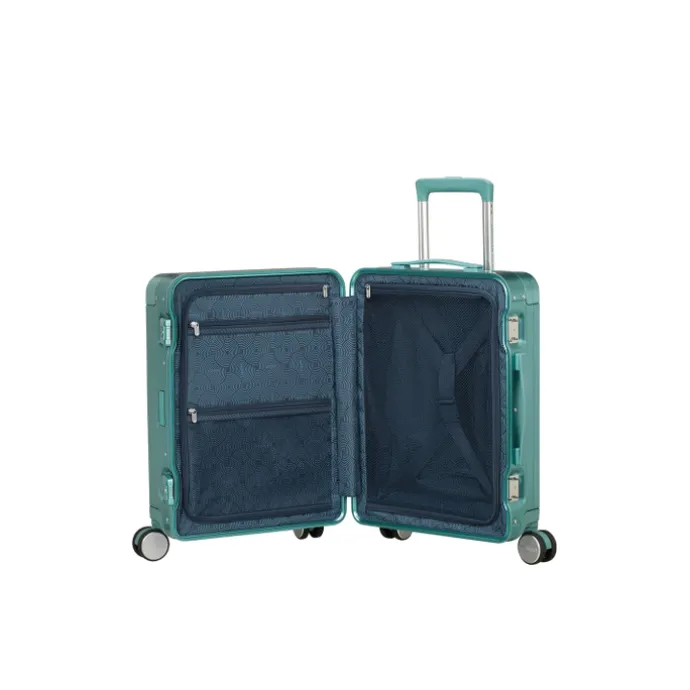 American Tourister Soundbox Aluminium Spinner 55 Expandable dusty turquoise