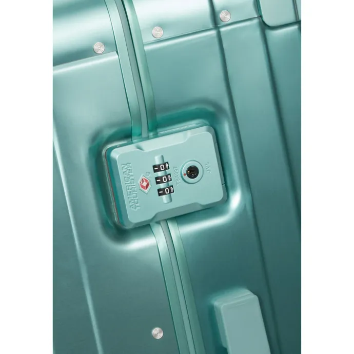 American Tourister Soundbox Aluminium Spinner 55 Expandable dusty turquoise