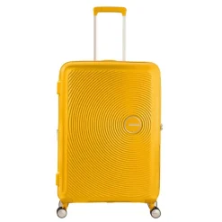 American Tourister Soundbox Spinner 67 Expandable golden yellow