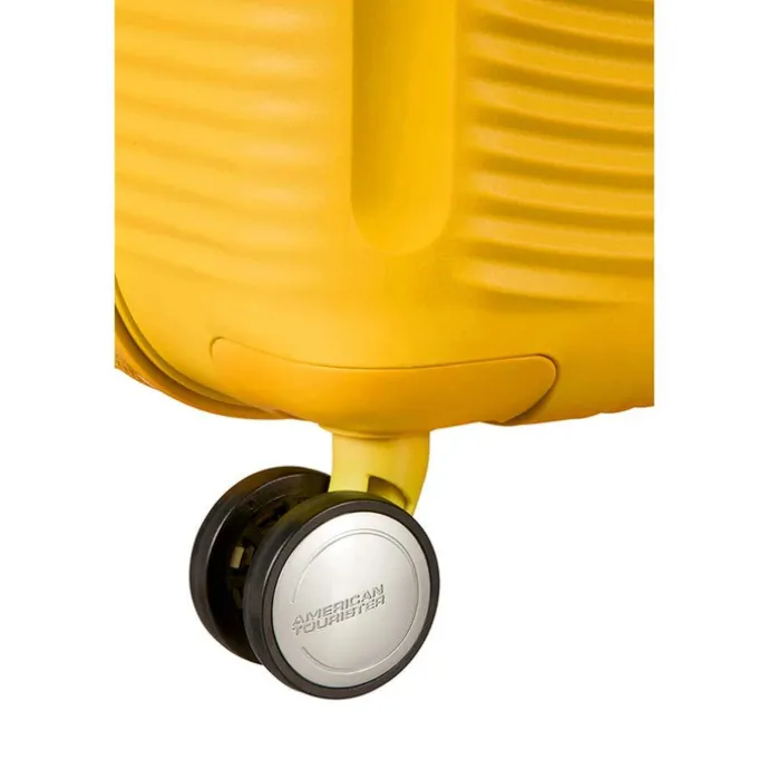 American Tourister Soundbox Spinner 67 Expandable golden yellow