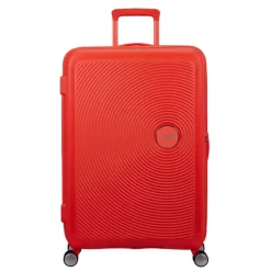 American Tourister Soundbox Spinner 77/28 TSA Expandable neon orange