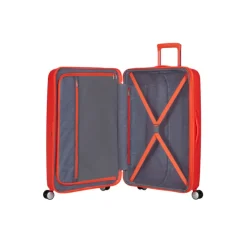 American Tourister Soundbox Spinner 77/28 TSA Expandable neon orange