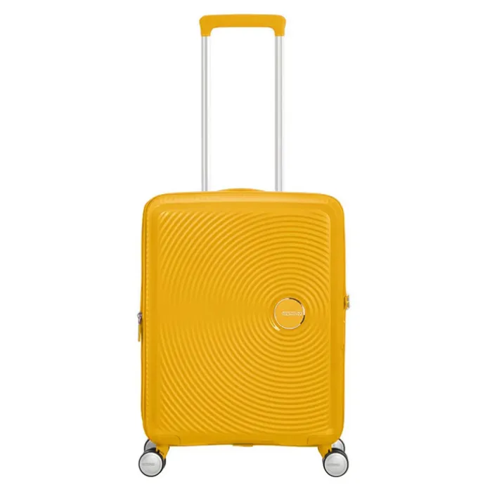 American Tourister Soundbox Spinner 55 Expandable golden yellow