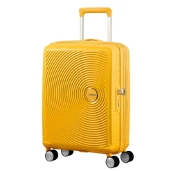 American Tourister Soundbox Spinner 55 Expandable golden yellow