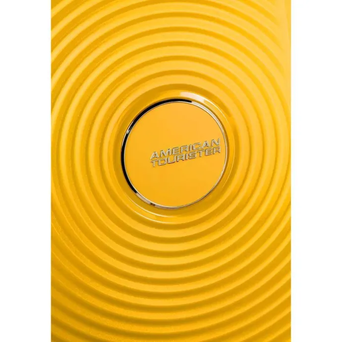 American Tourister Soundbox Spinner 55 Expandable golden yellow