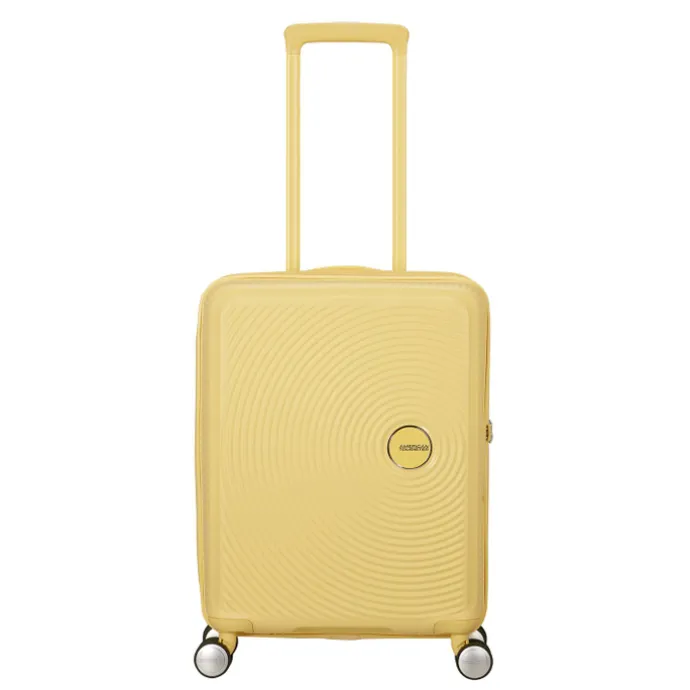 American Tourister Soundbox Spinner 55/20 TSA Expandable pastel yellow