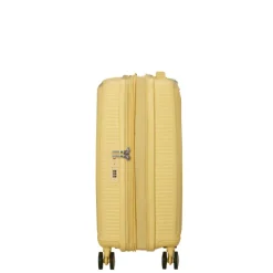 American Tourister Soundbox Spinner 55/20 TSA Expandable pastel yellow