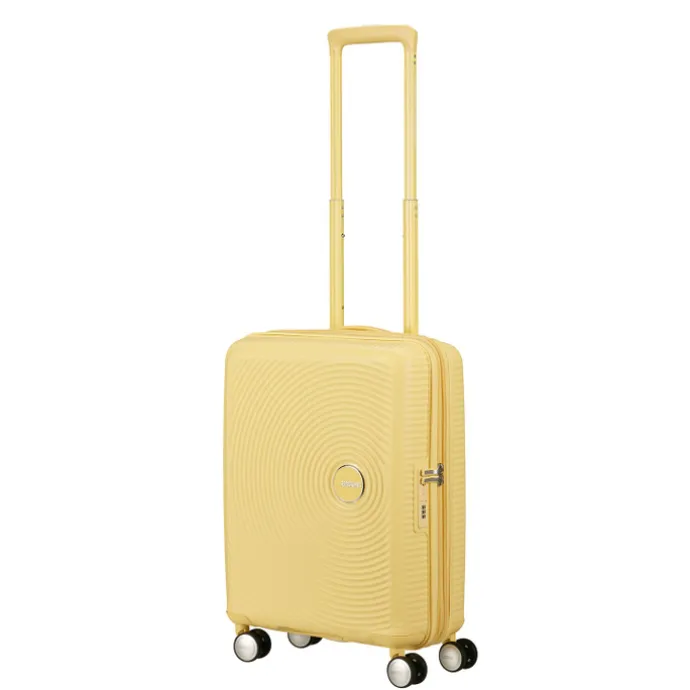 American Tourister Soundbox Spinner 55/20 TSA Expandable pastel yellow