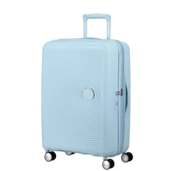 American Tourister Soundbox Spinner 67/24 TSA Expandable pastel blue