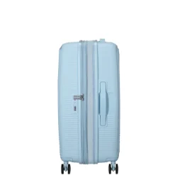 American Tourister Soundbox Spinner 67/24 TSA Expandable pastel blue