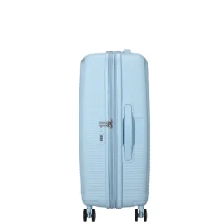 American Tourister Soundbox Spinner 67/24 TSA Expandable pastel blue