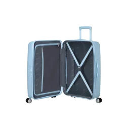 American Tourister Soundbox Spinner 67/24 TSA Expandable pastel blue
