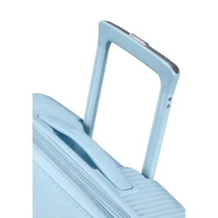 American Tourister Soundbox Spinner 67/24 TSA Expandable pastel blue