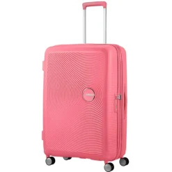 American Tourister Soundbox Spinner 77 Expandable sun kissed coral