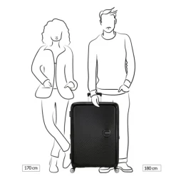 American Tourister Soundbox Spinner 80/30 TSA Expandable bass black